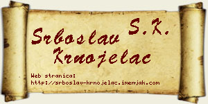 Srboslav Krnojelac vizit kartica